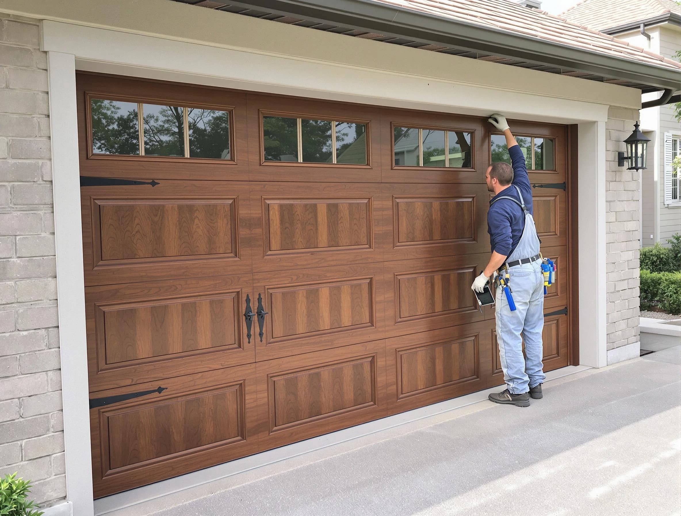 Custom garage door showcase by Metuchen Garage Door Repair in Metuchen