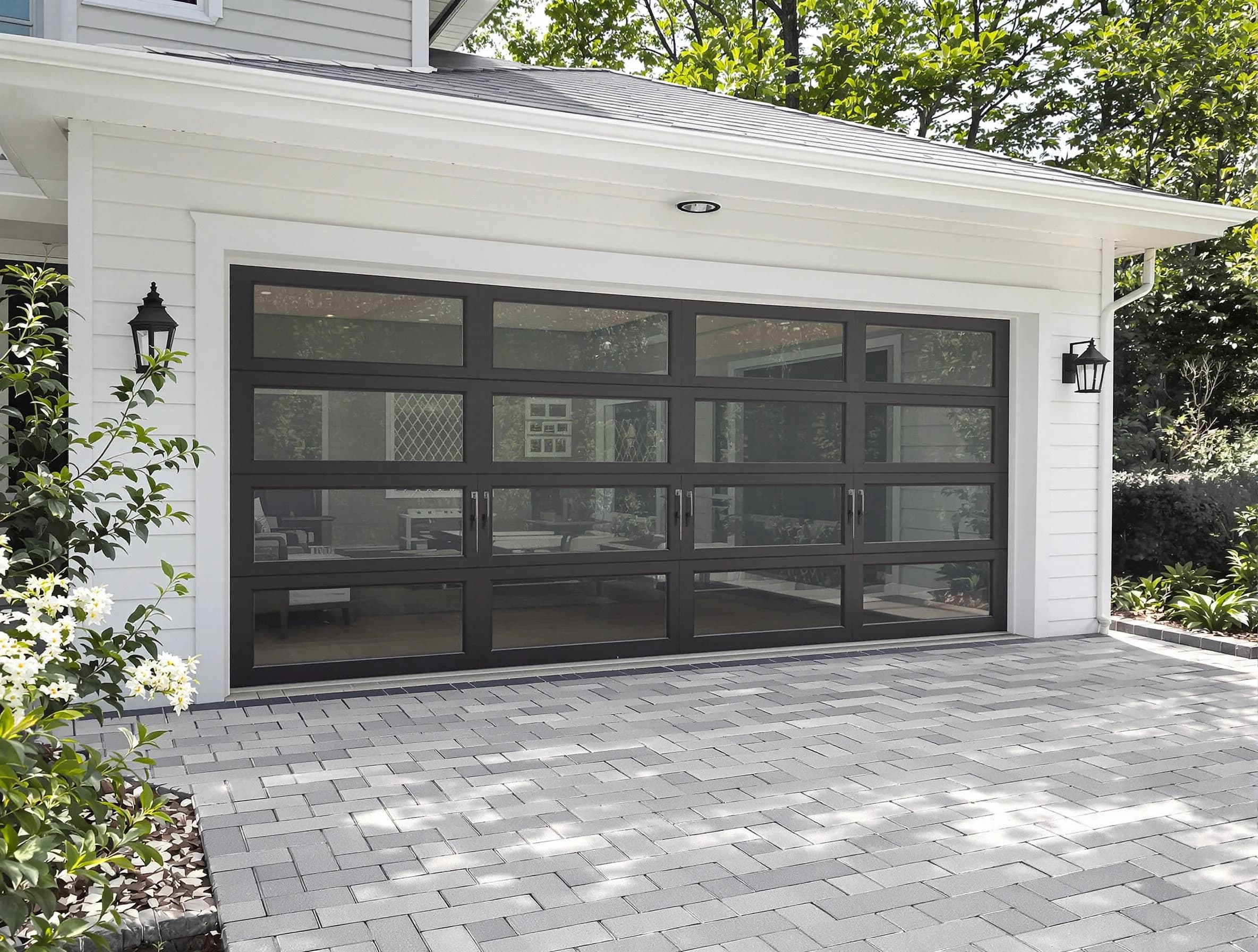 Metuchen Garage Door Repair design specialist presenting custom garage door options to Metuchen homeowner