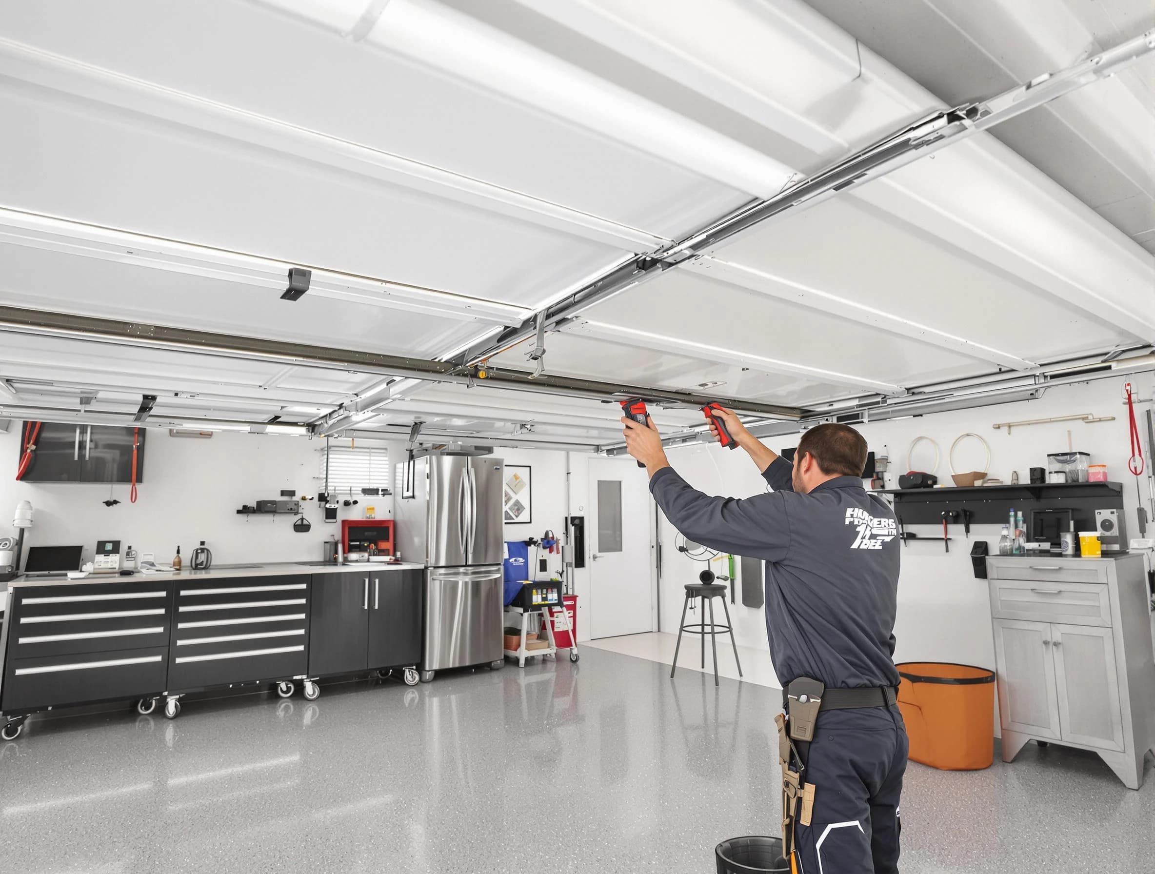 Overhead garage door repair service by Metuchen Garage Door Repair in Metuchen