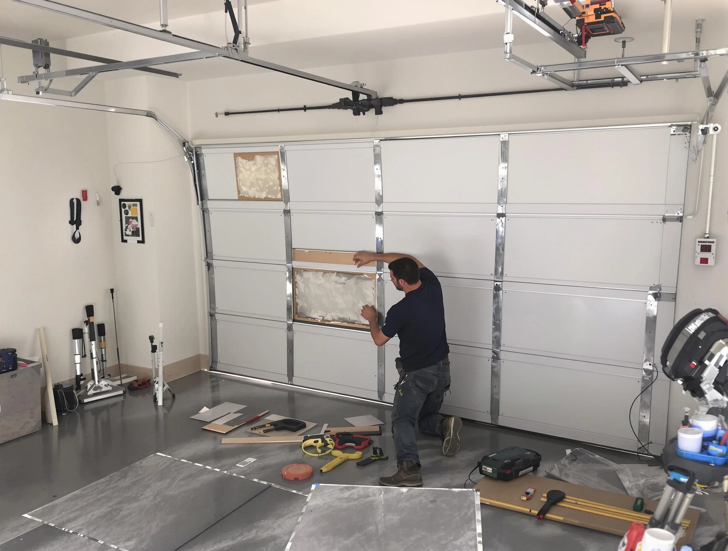 Garage Door Panel Repair in Metuchen